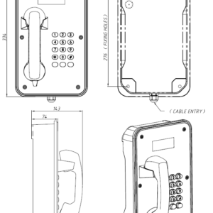 JR105-FK Telefono Industrial Vozell - Image 8