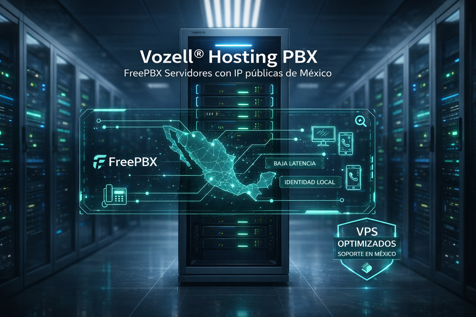 Vozell® Hosting PBX La Evolución de los Conmutadores Virtuales con FreePBX en México